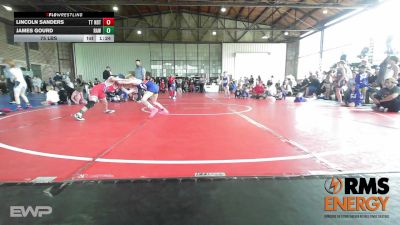 75 lbs Rr Rnd 3 - Lincoln Sanders, Team Tulsa NDT vs James Gourd, Raw Wrestling Club