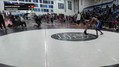 157 lbs Cons. Round 6 - Joseph Parra, Central Union vs Weston Kowalski, Mountain Empire