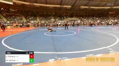 76 lbs Consi Of 32 #2 - Edison Flaherty, Viking Wrestling Club vs Macyn Gardner, Legends Of Gold