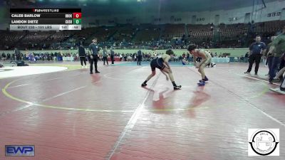 101 lbs Consi Of 8 #2 - Caleb Barlow, Broken Arrow vs Landon Dietz, Cushing