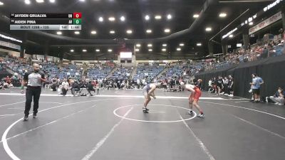 125 lbs Champ. Round 3 - Aiden Pina, Avila vs Jayden Grijalva, Unattached