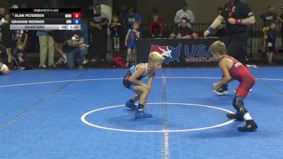 49 lbs Quarters - Alan Petersen, Minnesota vs Graham Werner, Askren Wrestling Academy