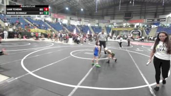 40 lbs Quarterfinal - Liam Tcheng, Mile High WC vs Briggs Schmalz, No Escape Wrestling