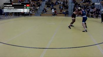 157 lbs Champ. Round 1 - Ty Saulter, Augustana vs Aidan Sutton, Iowa Central Community College