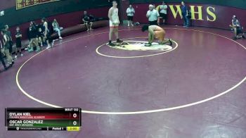 218 lbs Champ. Round 1 - Oscar Gonzalez, Bay Area Dragons vs Dylan Kiel, Folsom Wrestling Academy