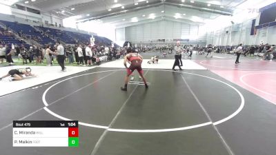 144 lbs Semifinal - Carlos Miranda, Williams Field vs Preston Malkin, Foothill Falcons