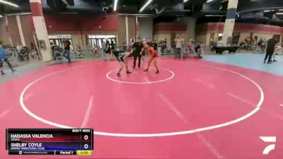 105 lbs Cons. Semi - Hadassa Valencia, Texas vs Shelby Coyle, Amped Wrestling Club