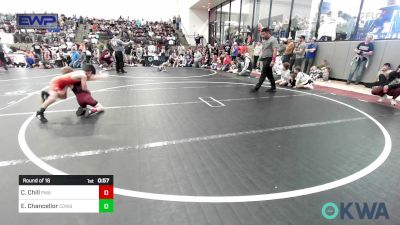 52 lbs Round Of 16 - Chance Chill, Perry Wrestling Academy vs Ethan Chancellor, Cowboy Wrestling Club