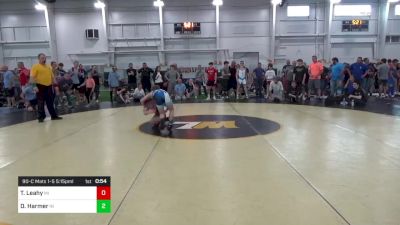 90-C Mats 1-5 5:15pm lbs Round 1 - THomas Leahy, MI vs Dakota Harmer, IN