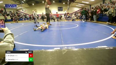 46 lbs Rr Rnd 3 - Jackie Ketchum-Chick, Keystone Wrestling Club vs Easton Heredia, Skiatook Youth Wrestling