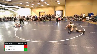 117 lbs Cons. Round 1 - Taven Clark, Morgan Wrestling Club vs Will Walton, Wasatch Wrestling Club