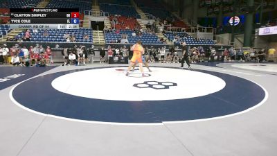 285 lbs Champ. Rd Of 64 - Clayton Shipley, Ohio vs Tyce Cole, Florida