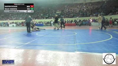 118 lbs Round Of 32 - Easton Scoles, Morrison JH vs Isaac Chavoya, Pryor Tigers Wrestling