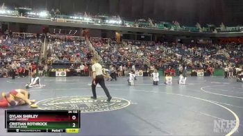 3A 132 lbs Quarterfinal - Cristian Rothrock, Douglas Byrd vs Dylan Shirley, West Carteret