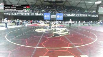 Boys 3A 165 lbs Cons. Round 4 - Bryson Keller, Mount Vernon vs Mathis Crepin, Peninsula