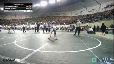 100 lbs Consi Of 16 #2 - Eastin Province, Collinsville Cardinal Youth Wrestling vs Jagger Leavitt, Ponca City Wildcat Wrestling