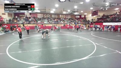 126 lbs Cons. Round 3 - Kian Kanekoa, Burley vs Cooper Hastings, Kuna