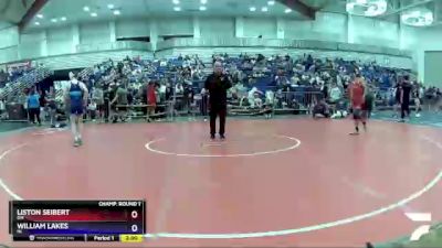 106 lbs Champ. Round 1 - Liston Seibert, OH vs William Lakes, IN