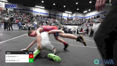 85 lbs Semifinal - Bowen Schubert, Chandler Takedown Club vs Waylon Buckner, El Reno Wrestling Club