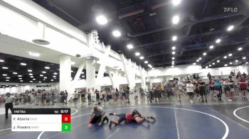 2nd Place - Vincent Abania, Oakdale, Wrestling vs Jayce Powers, Mantanona TC