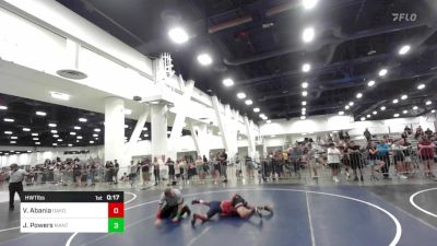 2nd Place - Vincent Abania, Oakdale, Wrestling vs Jayce Powers, Mantanona TC