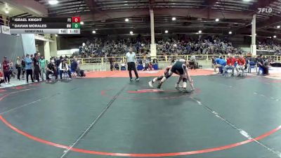 165 lbs Semifinal - Davian Morales, West Wendover vs Israel Knight, Pershing County