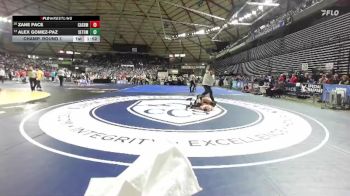 Boys 1A 120 lbs Champ. Round 1 - Alex Gomez-Paz, Seton Catholic vs Zane Pace, Cashmere