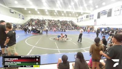 165 lbs Round 2 - Colt Ocampo, Dethrone WC vs Osvaldo Flores, Madera Grapplers