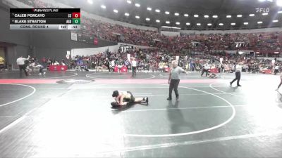 100 lbs Cons. Round 4 - Blake Stratton, AF Green Demons vs Caleb Porcayo, Stateline Stingers