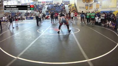 126 lbs Semifinal - Lucas Barrios, Kongkrete Wrestling Academy vs Kael Seneca, Fort Myers Wrestling Club