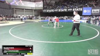 3A 190 lbs Champ. Round 2 - Elijah Fleck, Stanwood vs Cole Schumacher, Mead