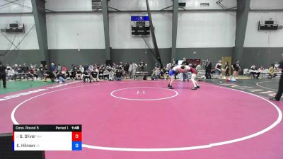Junior Boys FS - 175 lbs Cons. Round 5 - Grant Oliver, WA vs Evan Hilmen, CA