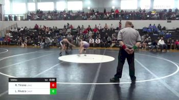 106 lbs Consi Of 8 #2 - Rocco Tirone, Lancaster Catholic vs Logan Rivera, Camp Hill