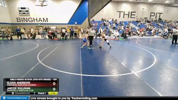 100 lbs Semifinal - Sloan Andrews, Sanderson Wrestling Academy vs JaeCee Sullivan, Grantsville Wrestling Club