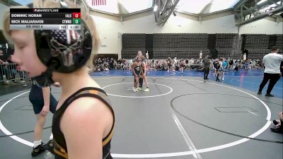 73 lbs Rr Rnd 6 - Dominic Horan, Falcons Wrestling Club vs Nick Maliarakis, CT Refinery