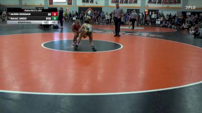 90 lbs Semifinal - Isaac Argo, Belle Plaine Gold Medal vs Jaxen Duggan, Marion Wolves