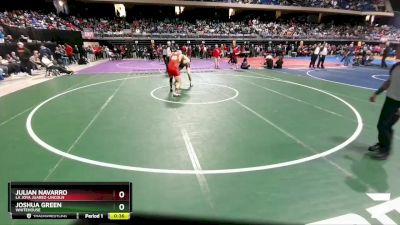 5A 190 lbs Cons. Round 1 - Julian Navarro, La Joya Juarez-Lincoln vs Joshua Green, Whitehouse