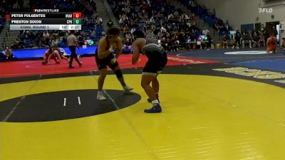 285 lbs Cons. Round 1 - Preston Dixon, Cal Poly Humboldt vs Peter Fulgentes, Unattached-Vanguard