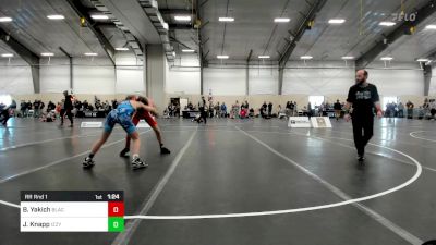 105 lbs Rr Rnd 1 - Brayden Yakich, Black Fox Wrestling Academy vs Jake Knapp, Izzy Style Wrestling