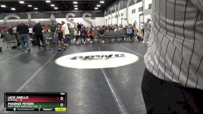 100 lbs Quarterfinals (8 Team) - Phoenix Peters, West Shore Wrestling Club vs Jack Anello, Ruthless