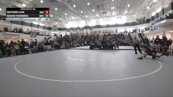 132 lbs Round 1 (16 Team) - Mason Forsberg, Marist School vs Matthew Love, Harris County