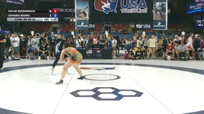 140 lbs Cons. Rd Of 32 - Khloe Meisenbach, California vs Zahabia Badru, Illinois