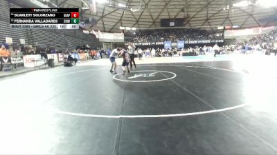 Girls 4A 235 lbs Cons. Round 1 - Fernanda Valladares, Chiawana (Girls) vs Scarlett Solorzano, Graham-Kapowsin (Girls)