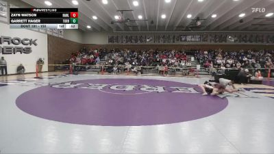 150 lbs Cons. Round 2 - Garrett Hager, Torrington vs Zayn Watson, Rawlins
