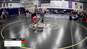 133 lbs Champ. Round 1 - Eric (ej) Powers, West Shamokin Hs vs Levi Friend, Girard Hs