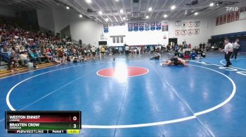 157 lbs Champ. Round 2 - Braxten Crow, Sheridan vs Weston Ennist, Laramie