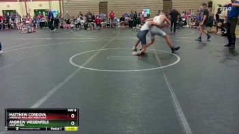 130 lbs Quarterfinal - Matthew Cordova, American MMA And Wrestling vs Andrew Weisenfels, Unattached