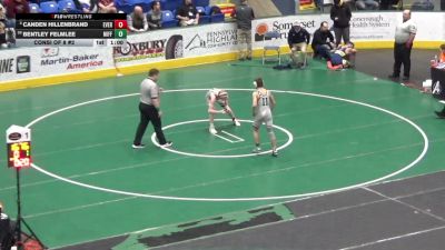 132 lbs Consi Of 8 #2 - Canden Hillenbrand, Everett vs Bentley Felmlee, Mifflin County