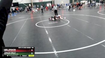 98 lbs Cons. Round 3 - Abel Spencer, Great Bend Kids Club vs Jordan Kelly, WWC Predator Wrestling