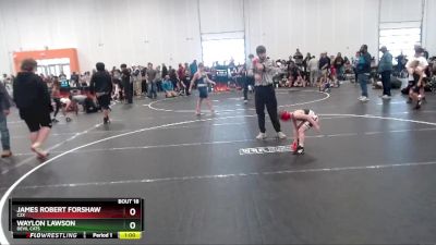 55 lbs Quarterfinal - James Robert Forshaw, C2X vs Waylon Lawson, Devil Cats